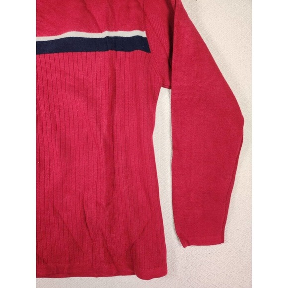 BKE Buckle Sweater Mens Small S Pullover Sweatshirt Crew Neck Red Cotton NWOT 2 - Picture 3 of 12